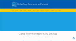 Desktop Screenshot of globalpinoyremittance.com