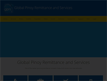 Tablet Screenshot of globalpinoyremittance.com